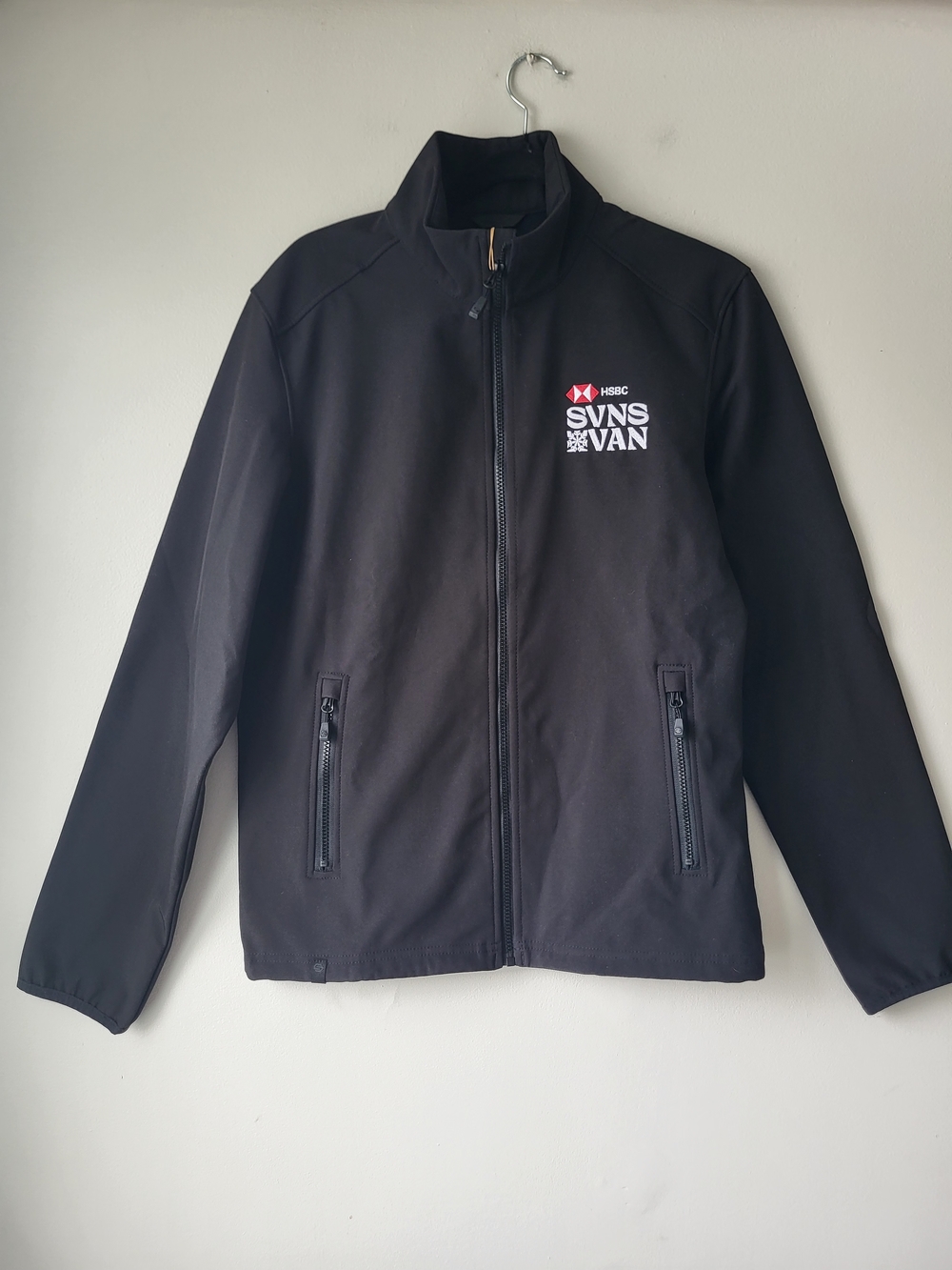 Black Lightweight Softshell Water Resistant Spring Outdoor Windbreaker Jacket